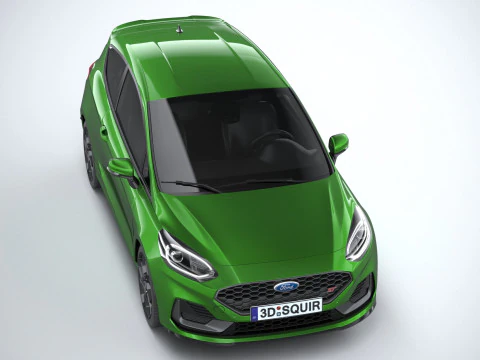 Fiesta ST 3-door 2022 3D Model