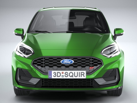 Fiesta ST 3-door 2022 3Dモデル
