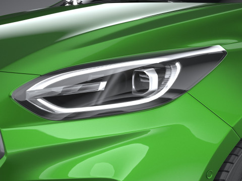 Fiesta ST 3-door 2022 3Dモデル