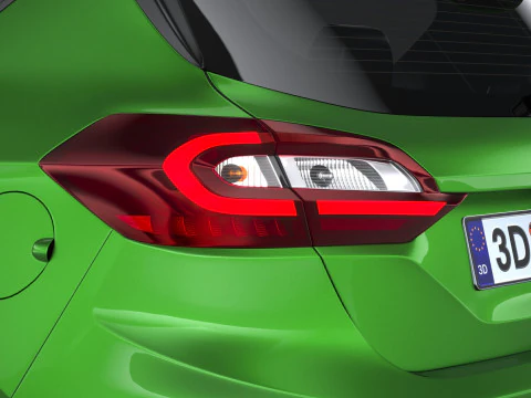 Fiesta ST 3-door 2022 3D Model