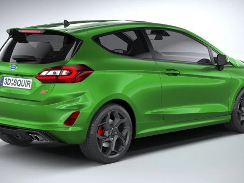 Fiesta ST 3-door 2022 3D Model