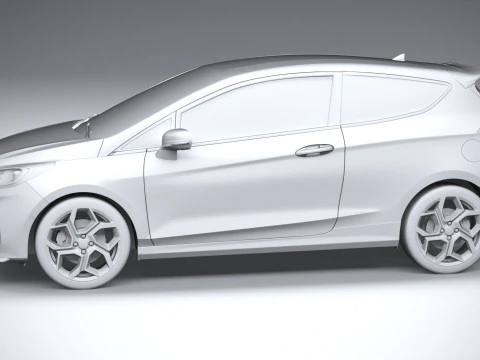 Fiesta ST 3-door 2022 3D Model