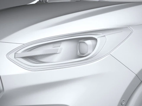 Fiesta ST 3-door 2022 3D Model
