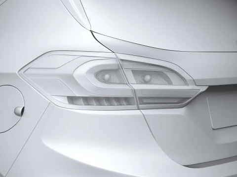 Fiesta ST 3-door 2022 3D Model