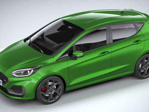 Fiesta ST 5-door 2022 3Dモデル