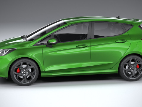 Fiesta ST 5-door 2022 3Dモデル