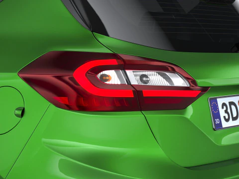 Fiesta ST 5-door 2022 3D Model