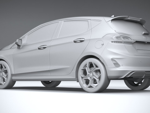 Fiesta ST 5-door 2022 3Dモデル