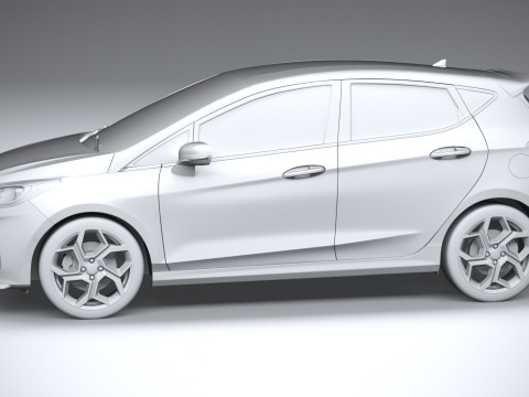 Fiesta ST 5-door 2022 3Dモデル