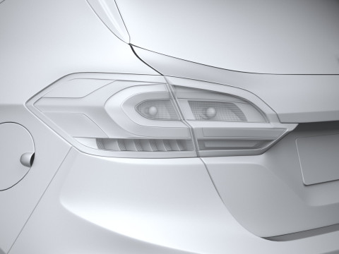 Fiesta ST 5-door 2022 3Dモデル