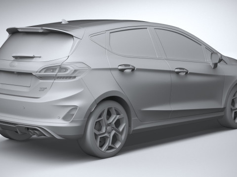 Fiesta ST 5-door 2022 3Dモデル