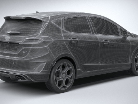 Fiesta ST 5-door 2022 3Dモデル