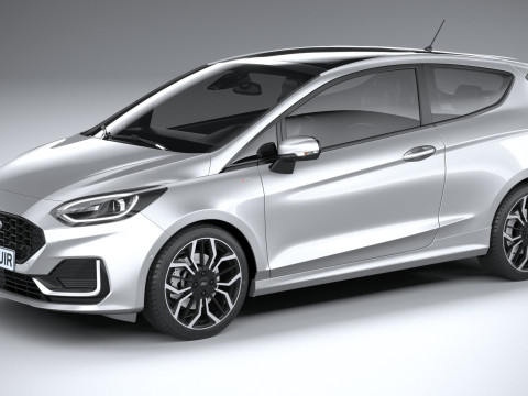 Fiesta ST-Line 3-door 2022 3D Model