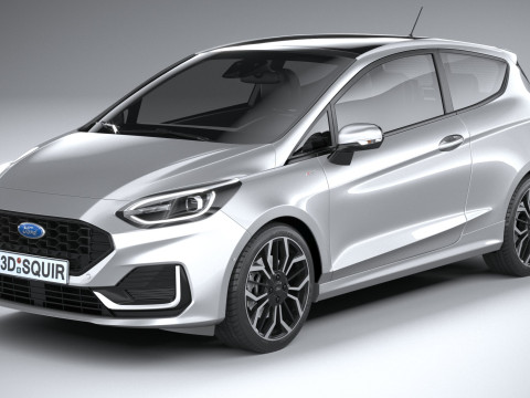 Fiesta ST-Line 3-door 2022 3D Модель