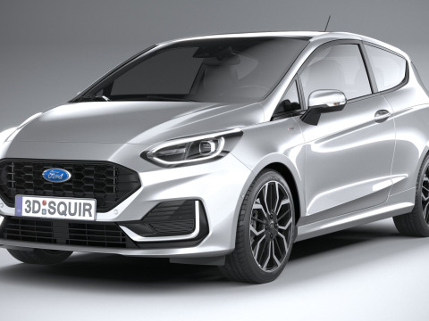 Fiesta ST-Line 3-door 2022 3D Модель