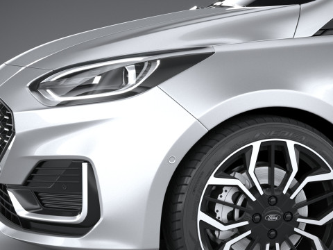 Fiesta ST-Line 3-door 2022 3D Модель