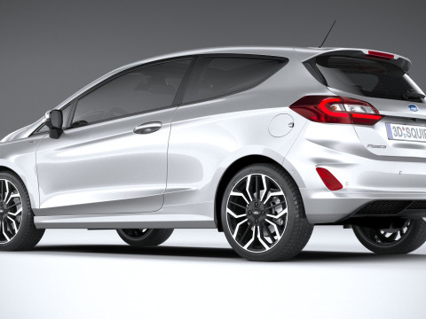 Fiesta ST-Line 3-door 2022 3D Модель