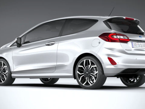 फिएस्टा एसटी-लाइन 3-डोर 2022 3D मॉडल