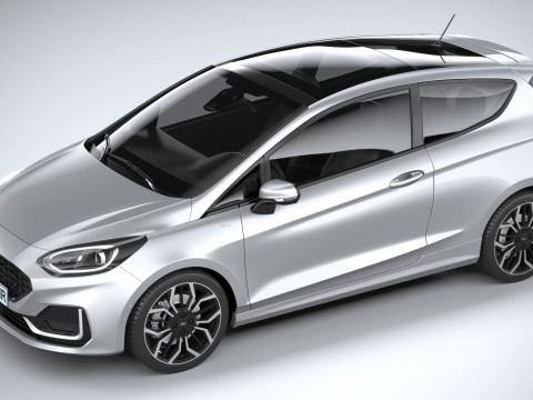 Fiesta ST-Line 3-door 2022 3D Модель