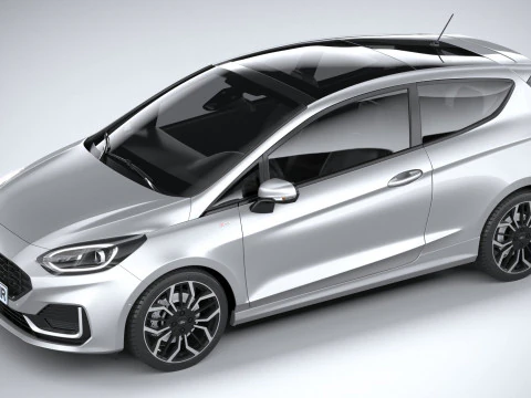 फिएस्टा एसटी-लाइन 3-डोर 2022 3D मॉडल