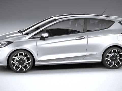 फिएस्टा एसटी-लाइन 3-डोर 2022 3D मॉडल