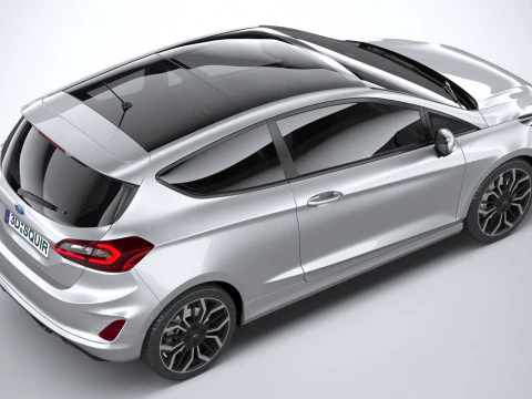 फिएस्टा एसटी-लाइन 3-डोर 2022 3D मॉडल