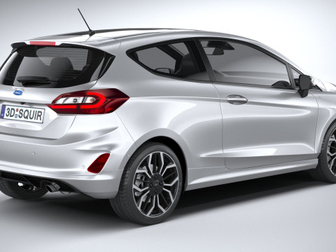 Fiesta ST-Line 3-door 2022 3D Модель