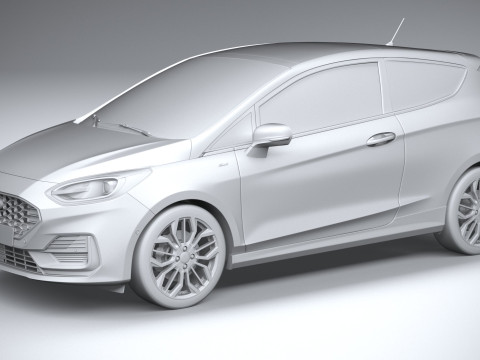 Fiesta ST-Line 3-door 2022 3D Модель