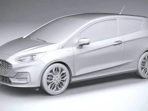 फिएस्टा एसटी-लाइन 3-डोर 2022 3D मॉडल