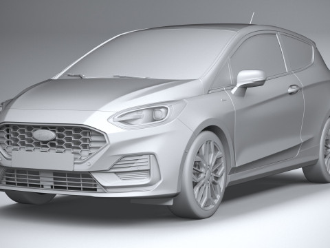Fiesta ST-Line 3-door 2022 3D Модель
