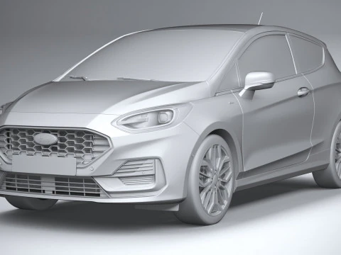 फिएस्टा एसटी-लाइन 3-डोर 2022 3D मॉडल