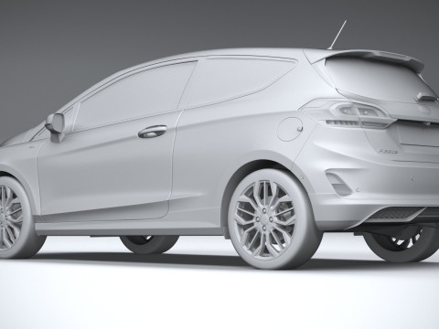 Fiesta ST-Line 3-door 2022 3D Модель