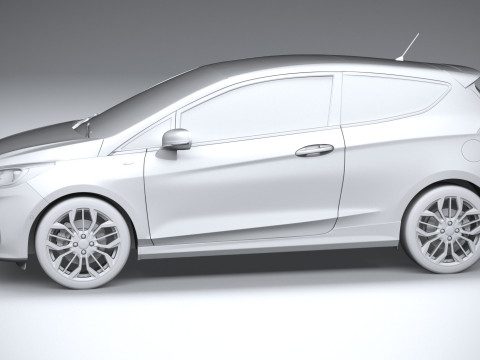 Fiesta ST-Line 3-door 2022 3D Модель