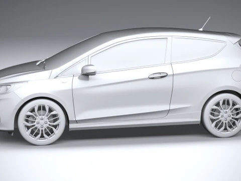 फिएस्टा एसटी-लाइन 3-डोर 2022 3D मॉडल