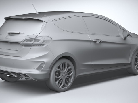 Fiesta ST-Line 3-door 2022 3D Модель