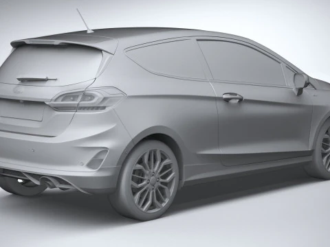 फिएस्टा एसटी-लाइन 3-डोर 2022 3D मॉडल