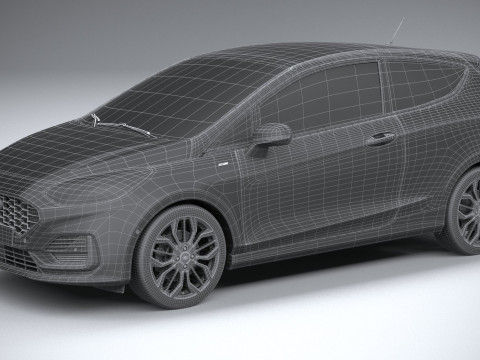 Fiesta ST-Line 3-door 2022 3D Модель