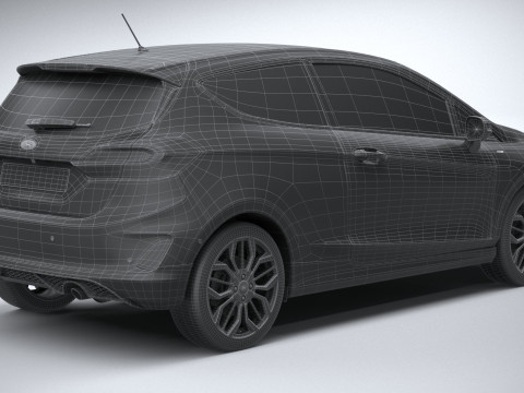 Fiesta ST-Line 3-door 2022 3D Модель