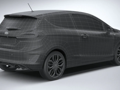 फिएस्टा एसटी-लाइन 3-डोर 2022 3D मॉडल