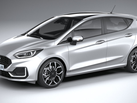 Fiesta ST-Line 5-door 2022 3D Model