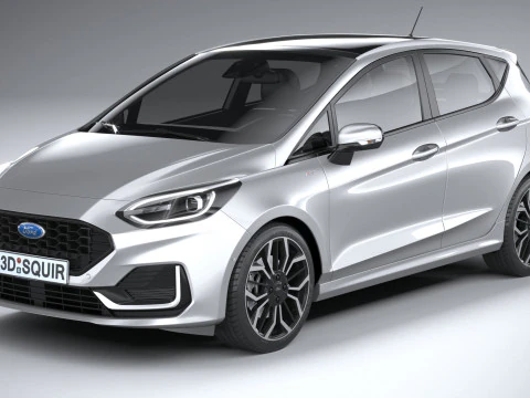 Fiesta ST-Line 5-door 2022 3D Model
