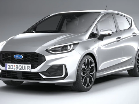 Fiesta ST-Line 5-door 2022 3D Model
