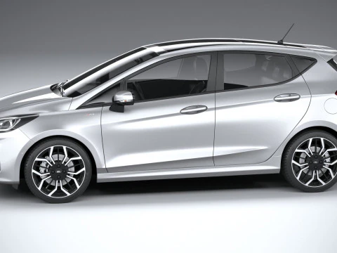 Fiesta ST-Line 5-door 2022 3D Model