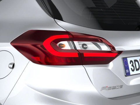 Fiesta ST-Line 5-door 2022 3D Model