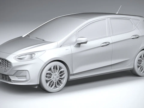 Fiesta ST-Line 5-door 2022 3D Model