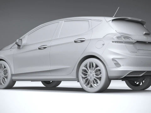 Fiesta ST-Line 5-door 2022 3D Model