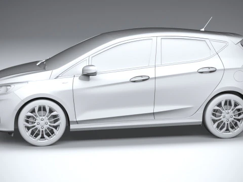 Fiesta ST-Line 5-door 2022 3D Model