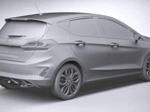 Fiesta ST-Line 5-door 2022 3D Model