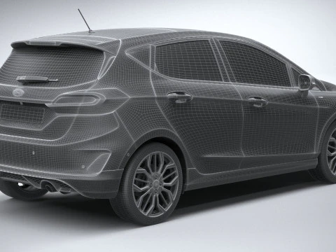 Fiesta ST-Line 5-door 2022 3D Model