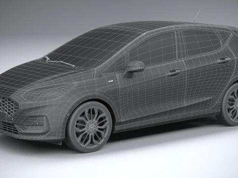Fiesta ST-Line 5-door 2022 3D Model